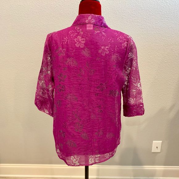 Salon Studio 2 piece purple top - Picture 4 of 5